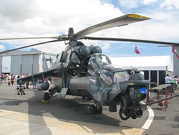 Mi-24 Super Agile Hind on ground 2006.jpg